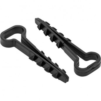 Дюбель-хомут EKF PROxima для плоского кабеля 6х12 мм черный, 50 шт