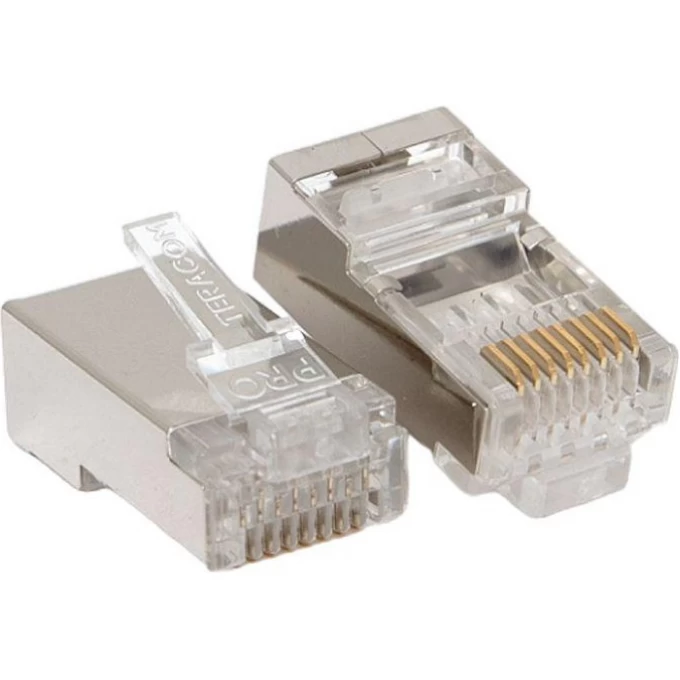 Коннектор RJ-45 экранированный 8P8C 30мкд кат.6 (уп.20шт) TeraLINK PRO EKF TRP-PLUG-6FTP-20 Коннектор RJ-45 экранированный 8P8C 30мкд кат.6 (уп.20шт) TeraLINK PRO EKF TRP-PLUG-6FTP-20