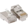 Коннектор RJ-45 экранированный 8P8C 30мкд кат.6 (уп.20шт) TeraLINK PRO EKF TRP-PLUG-6FTP-20
