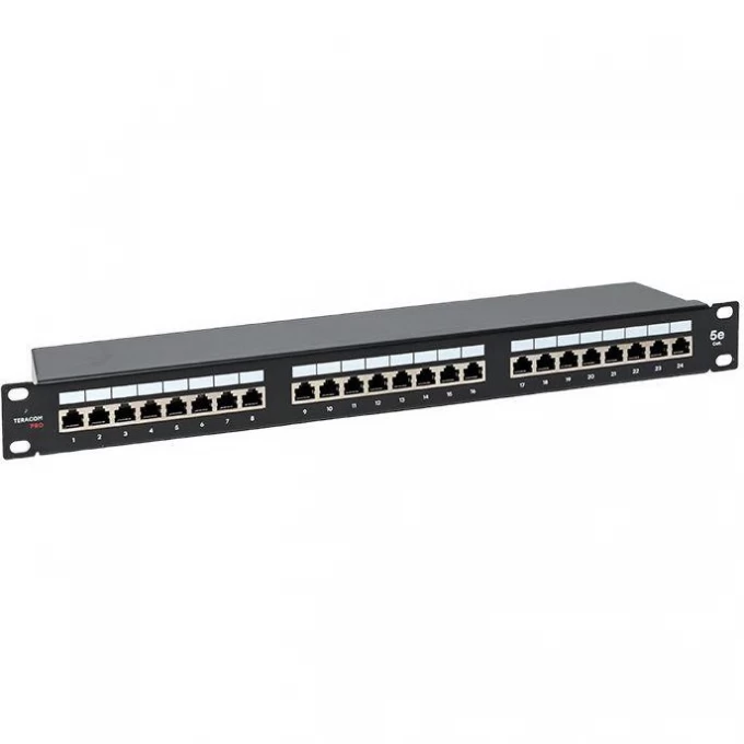 Патч-панель EKF 19дюйм кат.5e 1U полный экран STP 24 порта RJ-45 Dual IDC с органайзером TERACOM PRO TRP-PPNL-5ESTP-1U24 Патч-панель EKF 19дюйм кат.5e 1U полный экран STP 24 порта RJ-45 Dual IDC с органайзером TERACOM PRO TRP-PPNL-5ESTP-1U24