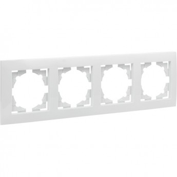 Рамка 4-местная EKF ВАЛЕНСИЯ белая