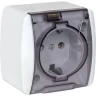 Розетка EKF PROXIMA ВЛАДИВОСТОК ОП 16А IP54 белая EQR16-029-30-54-T