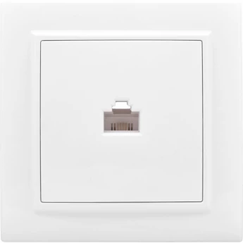 Розетка RJ-45 1-мест. EKF BASIC МИНСК СП белая