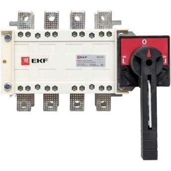 Рубильник-переключатель EKF 160A 4P c рукояткой управления для прямой установки PowerSwitch