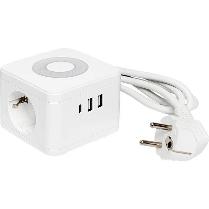 Удлинитель EKF "Куб" 2 гнезда 2USB 2.4А+Type C + ночник 1.3 м 1кв.мм UBA-CUB-2-TC Удлинитель EKF "Куб" 2 гнезда 2USB 2.4А+Type C + ночник 1.3 м 1кв.мм UBA-CUB-2-TC