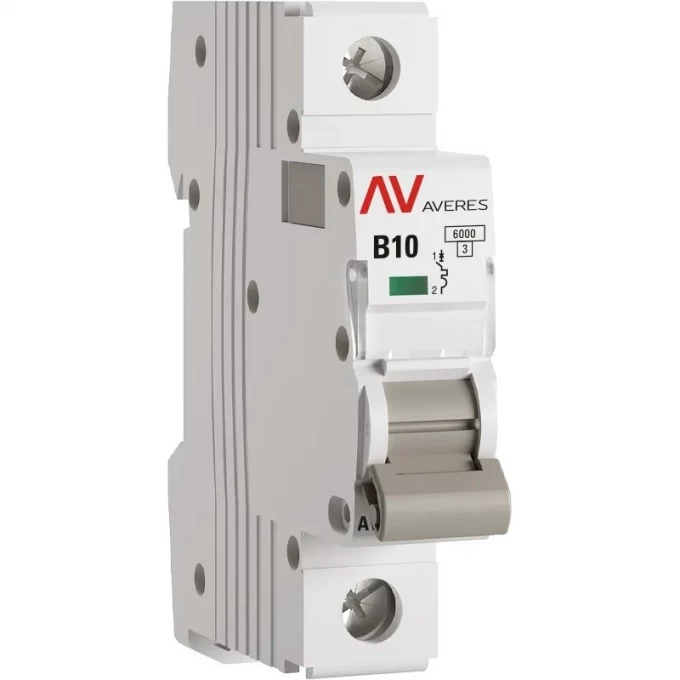 Выключатель автоматический EKF AVERES AV-6 1P 10A (B) 6kA mcb6-1-10B-av Выключатель автоматический EKF AVERES AV-6 1P 10A (B) 6kA mcb6-1-10B-av