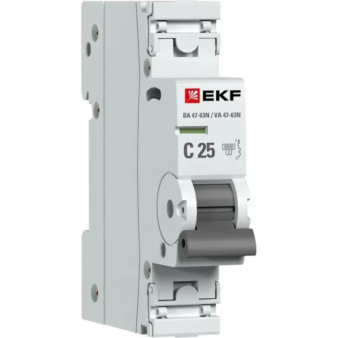 Выключатель автоматический EKF PROXIMA 1P 25А (C) 6кА ВА 47-63N M636125C Выключатель автоматический EKF PROXIMA 1P 25А (C) 6кА ВА 47-63N M636125C